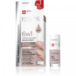 EVELINE Nail Therapy Professional Nagų Lakas, kuris suteikia spalvą, Priežiūra ir Spalva 6in1 - Latte 5 ml