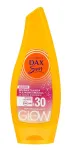 DAX OP Gel Oil SPF 30 su auksiniais dalelėmis.