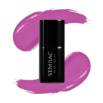 SEMILAC Hybrid Nail Polish Neon Pink Punch No. 601 7 ml