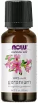 Essential Oil, Geranium Oil - 30 ml - NOW Foods