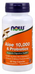 Aloe 10,000 & Probiotics - 60 vcaps - NOW Foods