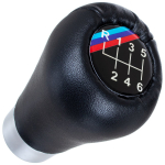 BMW E34 E36 E38 E39 E46 E60 E61 E87 E90 X3 X5 pavarų perjungimo svirtis JUODA M PAKETAS / M-POWER 6 GREIČIŲ