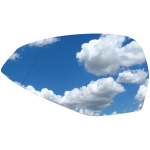 Audi A5 F5 2016- &Scaron;ildomas veidrodėlio įdėklas kairėje