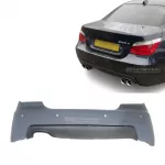 BMW E60 M tech galinis bamperis (07-10), su PDC