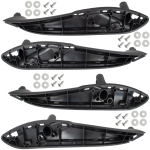 BMW 3 F30 F31 11-19 vidinių durų rankenėlių komplektas priekyje ir gale (4 vnt.) JUODAS