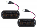 Audi A4 B7 04-09 LED &scaron;oninių posūkių žibintų komplektas SMOKED DYNAMIC