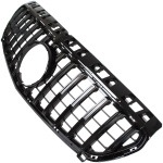 Mercedes A-CLASS W176 12-18 grotelės tarp priekinių žibintų (PANAMERICANA PIANO BLACK)