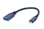 I/O ADAPTER USB-C TO USB OTG/GREY A-USB3C-OTGAF-01 GEMBIRD A-USB3C-OTGAF-01 8716309121392
