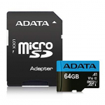 MEMORY MICRO SDXC 64GB CLASS10/W/A AUSDX64GUICL10A1-RA1 ADATA AUSDX64GUICL10A1-RA1 4713218461933