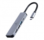 I/O ADAPTER USB-C TO HDMI/USB3/5IN1 A-CM-COMBO5-03 GEMBIRD A-CM-COMBO5-03 8716309124263
