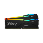 Operatyvioji atmintis Kingston Fury Beast KF556C40BBAK2-64 CL40, 64GB, DDR5, 5600 MHz, DIMM, 2 x 32GB (Ekspozicinė prekė)
