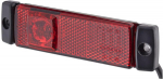 Žymeklio lemputė LED, 1,20 W, stačiakampė, 24 V, raudona, tvirtinama varžtais, 130x32x1 LED, "Hella