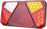Daugiafunkcinis galinis RH žibintas LED, stačiakampis, 12-24 V, 242x134x36,5 mm, 7 kontaktų, Kramp