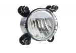 Priekinis LED žibintas, 16 W, stačiakampis, 12-24 V, &Oslash;90 mm, AMP superseal 3 kontaktų, tolimosios / artimosios &scaron;viesos, Sacex