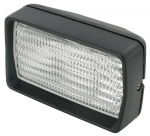 Darbinis halogeninis &scaron;viestuvas, 55/70W, stačiakampis, 12/24V, skaidrus, 96x85mm, Cobo