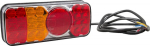 Daugiafunkcinis galinis LH žibintas LED, stačiakampis, 12-24V, 200.5x85x40mm, Kramp