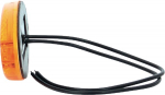 Gabaritinė lemputė LED, ovali, 12/24V, oranžinė, tvirtinama varžtais, 102x46mm,