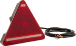 Daugiafunkcinis galinis LH žibintas LED, trikampis, 12-24 V, 163x144x38,8 mm, Kramp