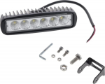 Darbinė LED lemputė, 3W, 1350lm, stačiakampė, 12/24V, skaidri, 50x60x160mm, 6 LED, Vapormatic