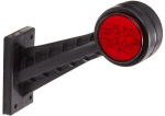 Žibintas RH LED, apvalus, 12/24V, raudonas/baltas, tvirtinamas varžtais, 142,5x45x160 mm, 8 LED, Hella ValueFit