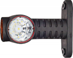 Gabaritinis LED žibintas, 0,7/1,4 W, 12/24 V, balta/oranžinė/raudona, 100x55x118 mm, 3 LED, Kramp