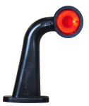 Žibintas LH LED, apvalus, 12/24V, raudonas/permatomas, tvirtinamas varžtais, 180x157mm, Waś