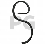 Spyruoklinis noragas 45 x 10 With share 40 x 6 x 210 mm