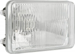 Žibintas halogeninis, stačiakampis, 12/24V, 168x106mm, Kramp