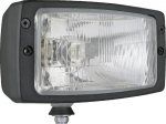 Žibintas halogeninis, stačiakampis, 12/24V, 184x102mm, Kramp