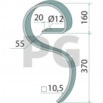 Vir&scaron;utinė spyruoklė 40 x 12 mm