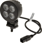 Darbinė LED lemputė, 24W, 2556lm, apvali, 12/24V, balta, 83,9x99,5x59mm Deutsch ki&scaron;tukas, Flood, 4LED's