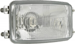 Žibintas halogeninis, stačiakampis, 12/24V, 156x93mm, Kramp