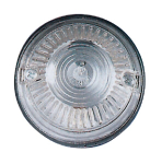 Apvalus gabaritinis žibintas, 12 V, baltas, tvirtinamas varžtais, "Geka