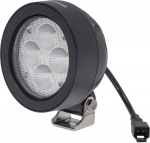 Darbinis LED žibintas, 40W, 4500lm, apvalus, baltos spalvos, 110x93x145mm, platus &scaron;viesos srautas, 4 LED, Kramp