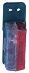 Žibintas stačiakampis, 12/24V, raudonas/baltas, tvirtinamas varžtais, 122x37x43mm, Jokon