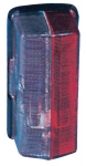 Žibintas stačiakampis, 12/24V, raudonas/baltas, tvirtinamas varžtais, 92x37x43mm, Jokon