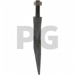 20 X 200 Akėčių noragas M16 Quenched and tempered, I&scaron;lenktas