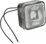 Gabaritinis žibintas LED, kvadratinė, 12-24 V, 65x65x28 mm, Kramp