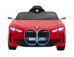 BMW I4 Raudona