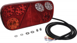 Galinis žibintas LH LED, stačiakampis, 12/24V, 315x32x145mm, Kramp
