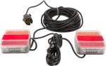 Žibintų rinkinys LED magnetinis 12 m kabelis
