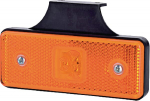 Gabaritinis žibintas LED, 0,4/0,7 W, stačiakampė, 12/24 V, oranžinė, 112x45x17 mm, 3 LED, gopart