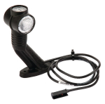 Žibintas LH LED, apvalus, 24 V, raudonas/baltas/apelsininis, su nuolatinės srovės ki&scaron;tuku, Asp&ouml;ck