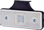 Gabaritinis žibintas LED, 0,4/0,7 W, stačiakampė, 12/24 V, balta, 112x45x17 mm, 1 LED, gopart