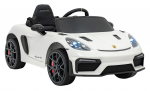 Porsche Spyder RS 718 Elektromobilis vaikamss dažymas balta spalva