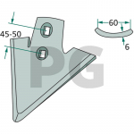 Anties pėdos noragas 185 x 8 mm