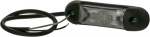 Žymėjimo lemputė LED, 0,8/1,7 W, stačiakampė, 12-24 V, raudona/balta, 110x30x28 mm, 4 LED, Kramp