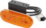 Gabaritinis žibintas LED, stačiakampė, 12-24V, 114x40x25mm, Jaeger, Kramp