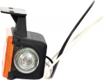 Žibintas RH LED, stačiakampis, 24 V, gintarinis, tvirtinamas varžtais, 136x49x55 mm, Waś