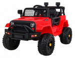 "Jeep" tamsiai raudoNes spalvos Elektromobilis vaikams